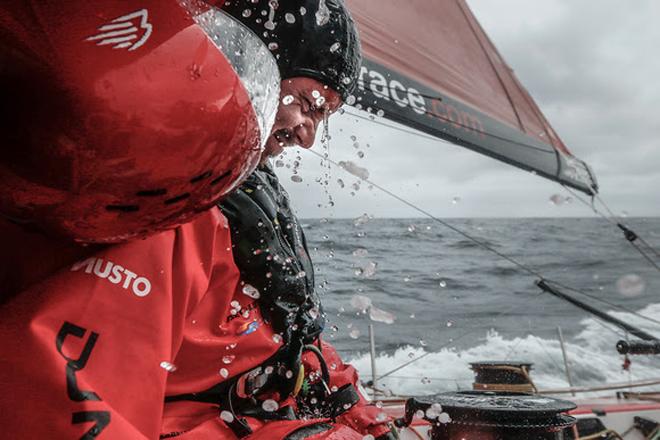 The crew endures onboard Dongfeng © Dongfeng Race Team